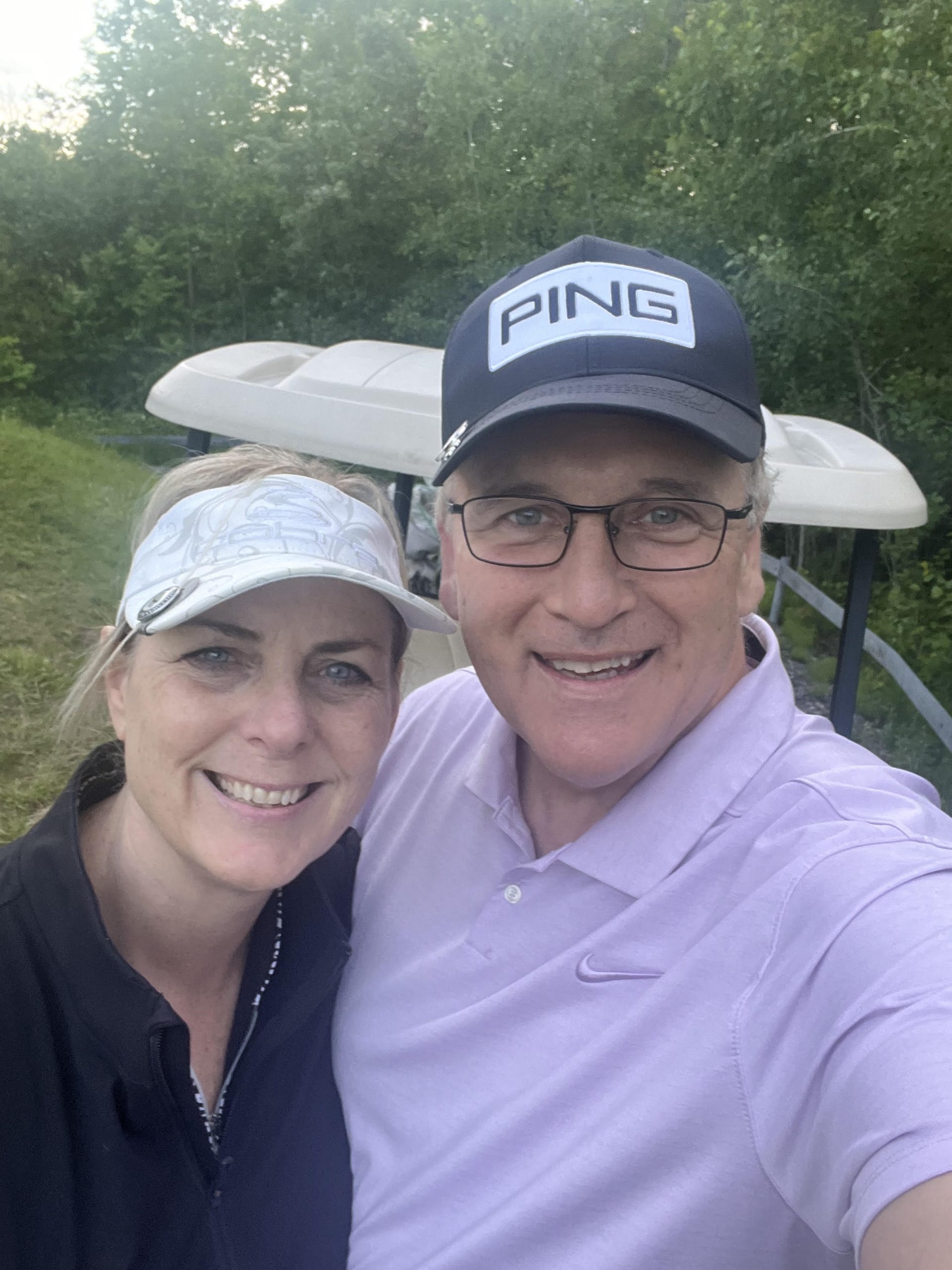 Me and Shari on Golf Course